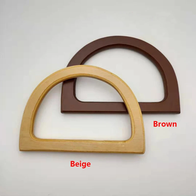 Round Handcrafted Wooden Handle Bag Handle Bag Accessory Wooden Root Handle Wooden Circle Handle
