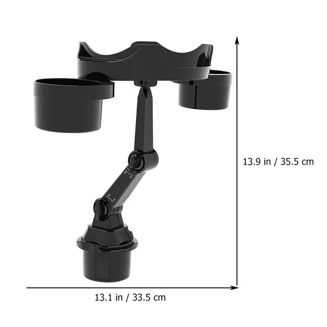 Car Cup Holder Expander with Rotatable Tray Car Cup Holder Food Sundries Tray 4
