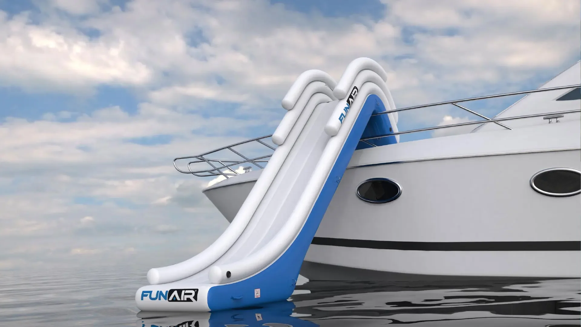 Custom High Quality summer season inflatable yacht slide Inflatable Water Dock Slide For Boat 3
