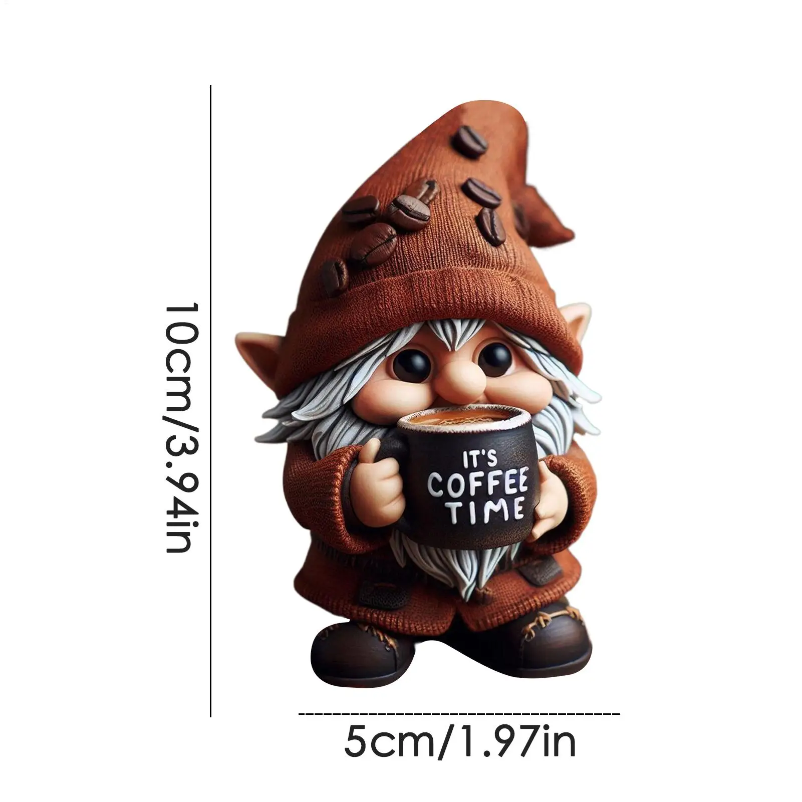 Coffee Gnomes Handcrafted Kitchen Counter Figurines Resin Gnomes for Dining Room Coffee-Themed Dwarf Decorations Kitchen Decor