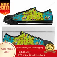 Cheech And Chong With S-Scoobys Smoke Low Top Sneakers Womens Mens Teenager High Quality Canvas Sneaker Casual Customize Shoes 1