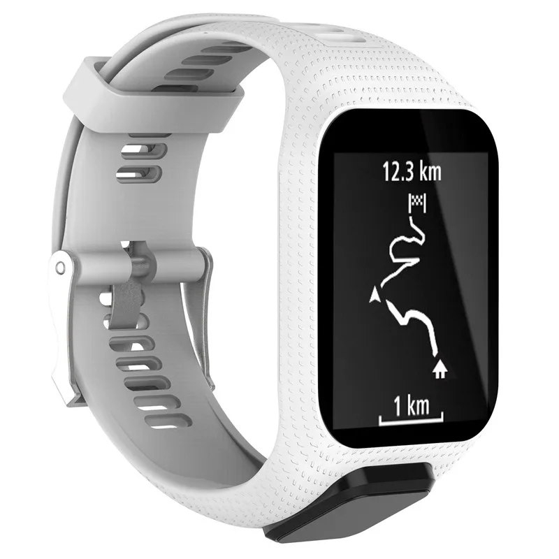 Silicone Replacement Wrist Band Strap For TomTom Spark Runner 2 3 Spark3 Cardio Music GPS Watch Bracelet For Adventunrer Golfer2