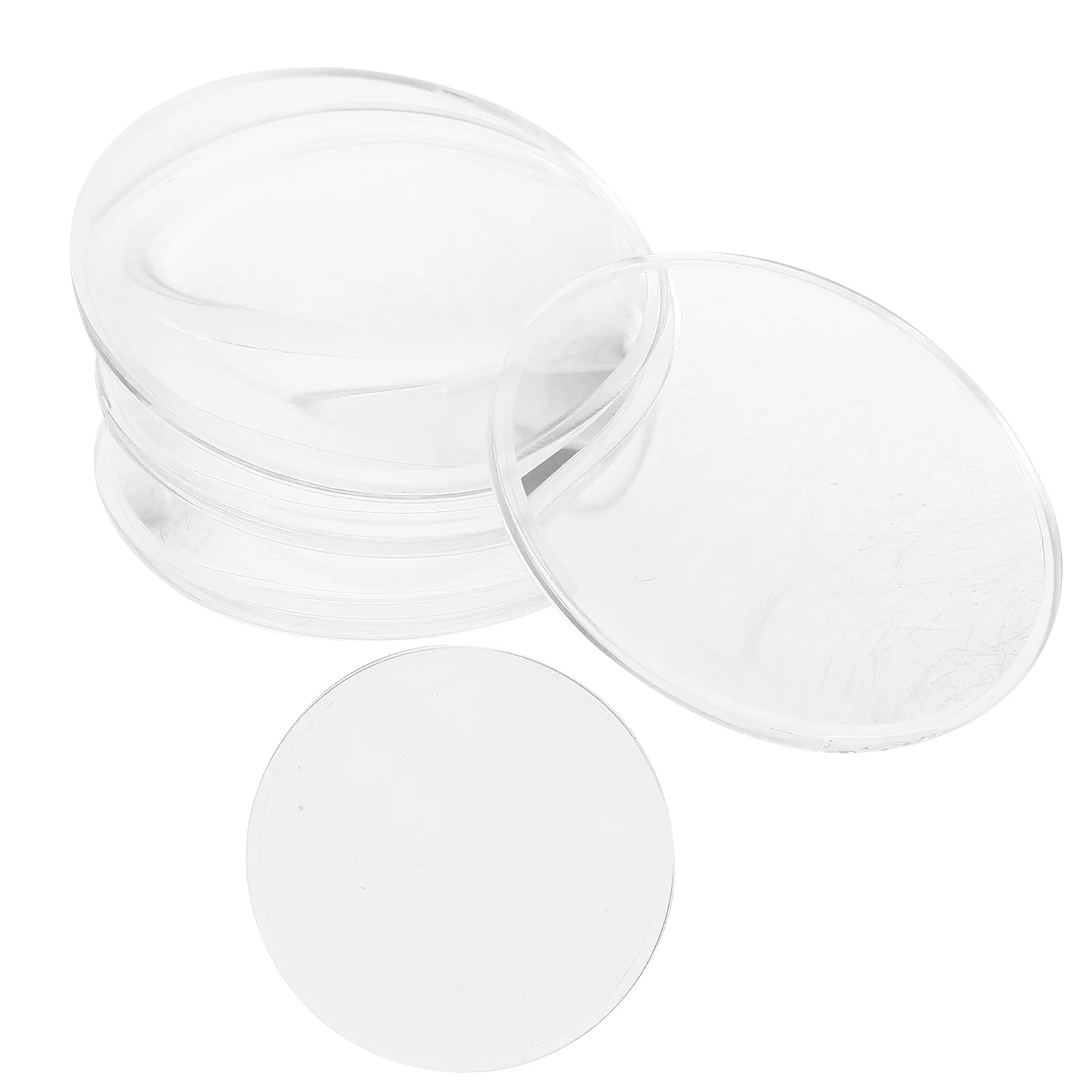 

6pcs Transparent Convex Lens Basic Physics Teaching Lens Acrylic Optical Lens