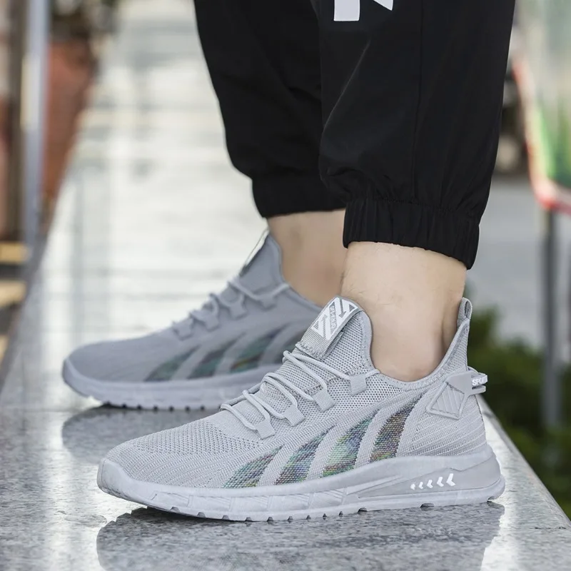 Men's Sneakers Mesh Breathable Casual Shoes Outdoor Comfortable Lightweight Running Shoes for Men Lightweight Tennis Shoes 4