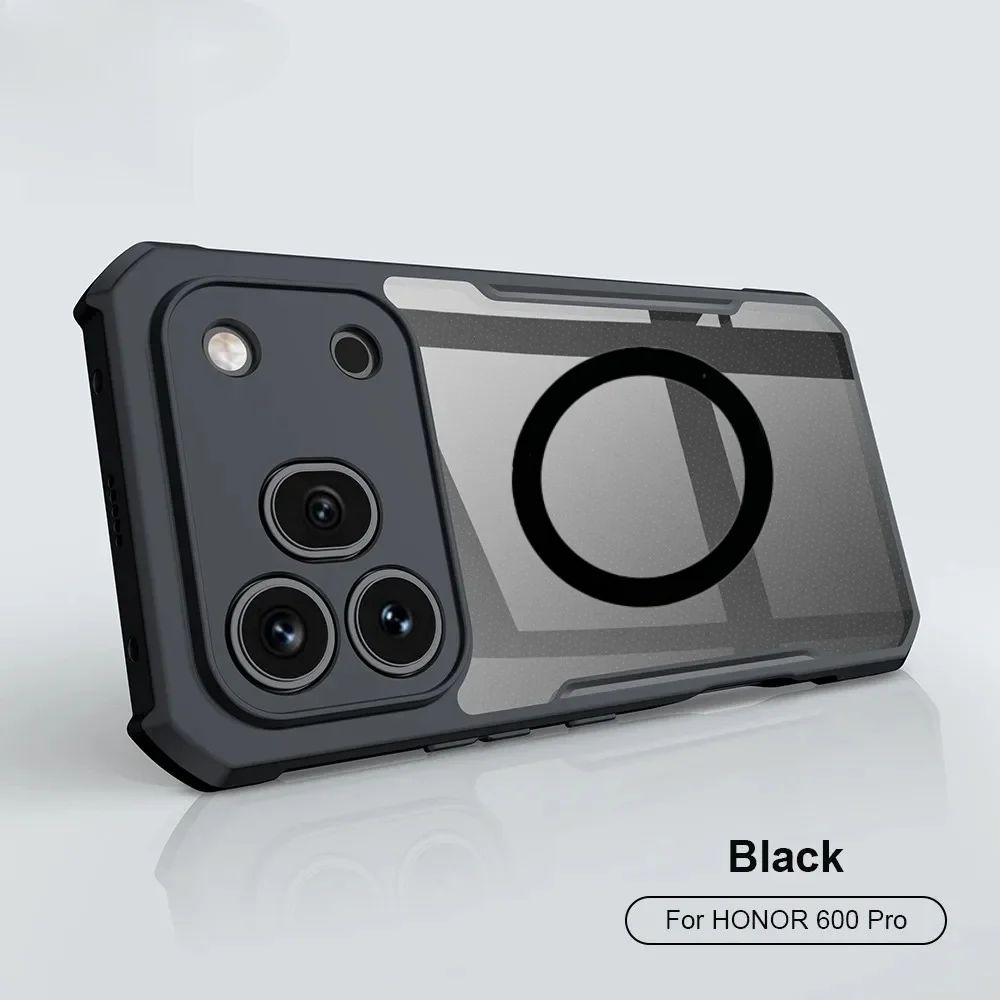 Premium Transparent Magnetic Phone Case with Four-Corner Protection