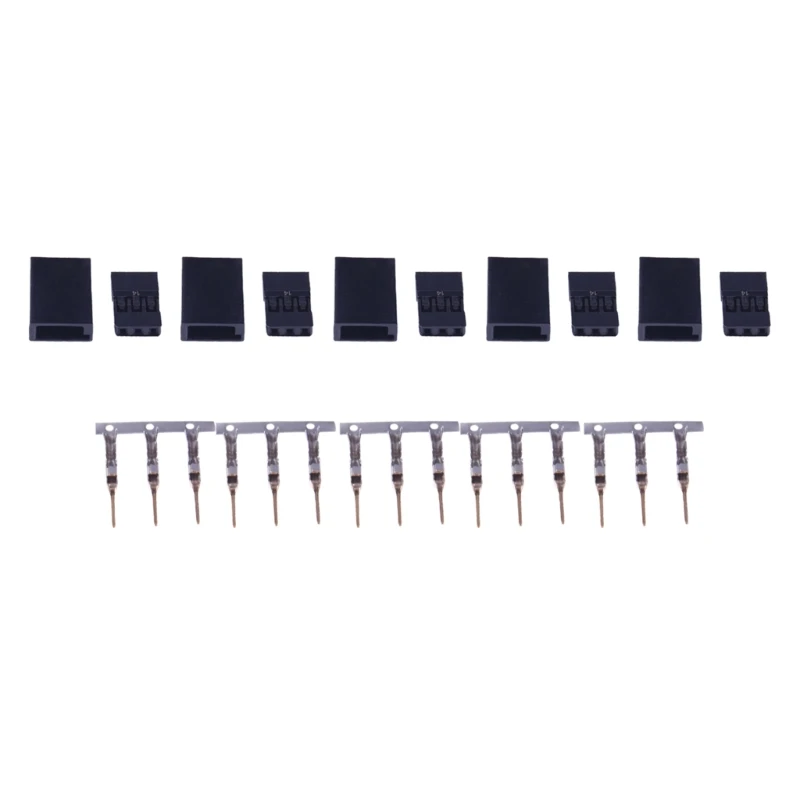 For Futaba Servo Plugs Female/Male 10/20Sets Diy Extension Wire Terminals Crimps Pin