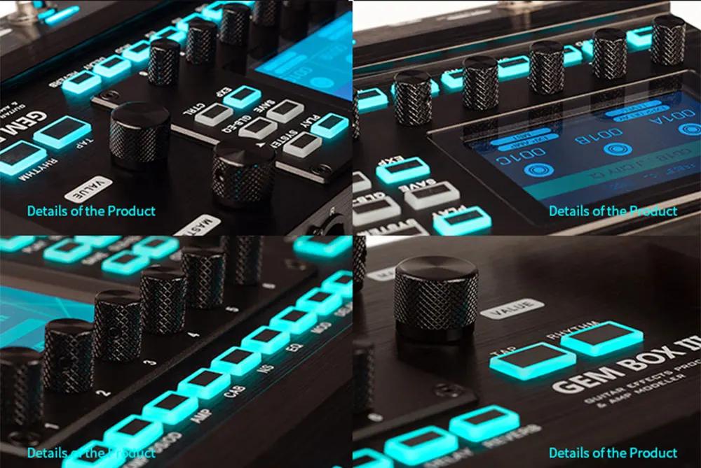 GEM BOX III Multi-Effect Processor with Expression Pedal Function 61 Cabinet Sim