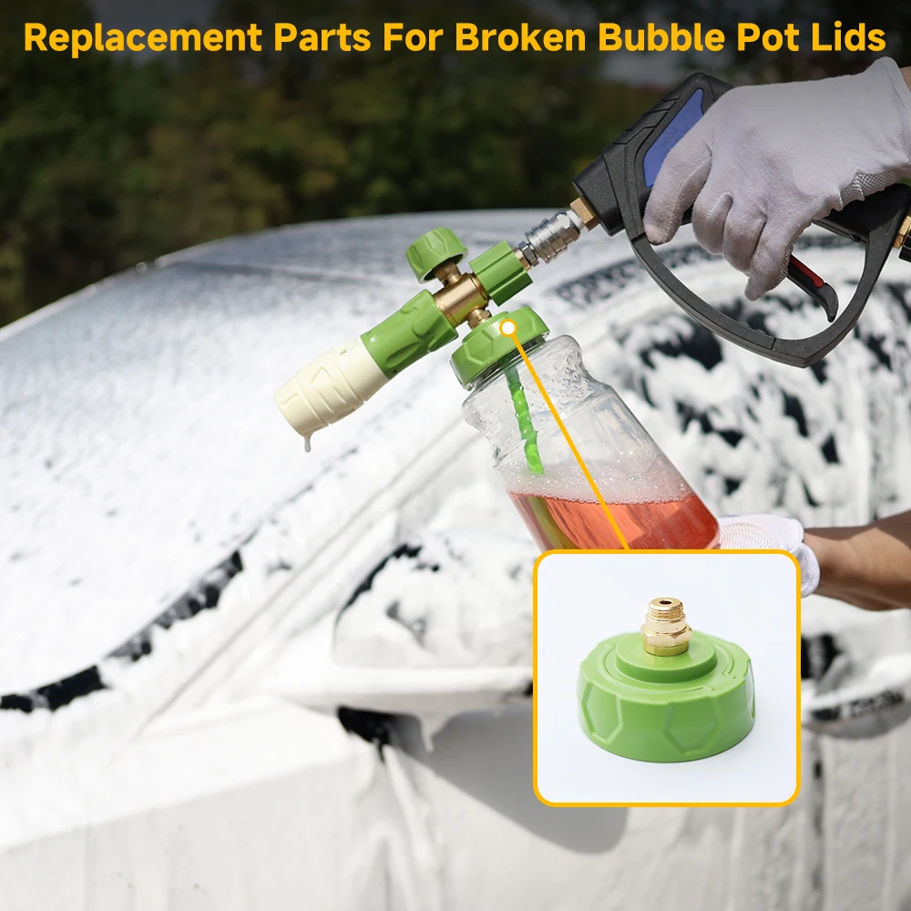 Special bottle cap for ROUE car wash snow foam gun, ergonomic groove design, suitable for high pressure washer karcher Parkside 2