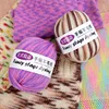 50g/roll Fancy Section Dyed Wool Yarn Soft Multicolor Medium Thick Yarns DIY Crocheting Knitting Sweater Hand-woven Craft Yarn 5