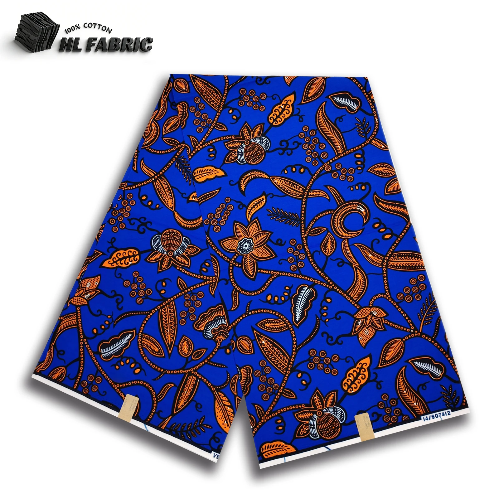 2026 New style hollandais African wax print fabric 100% cotton 6 yards tissus couture for African dresses Ankara 1