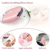 Eyelash Fan Hair Dryer Mini Small Fan Rechargeable Planting False Eyelash Dryer Beauty Neck Fan Rounded Corners Without Leaves 1