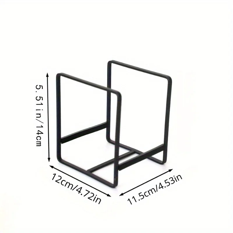1pc, Home Plate Holder, Dish Organizer for Kitchen Counter, Small Cutting Board and Pot Lid Holder, Kitchen Accessories