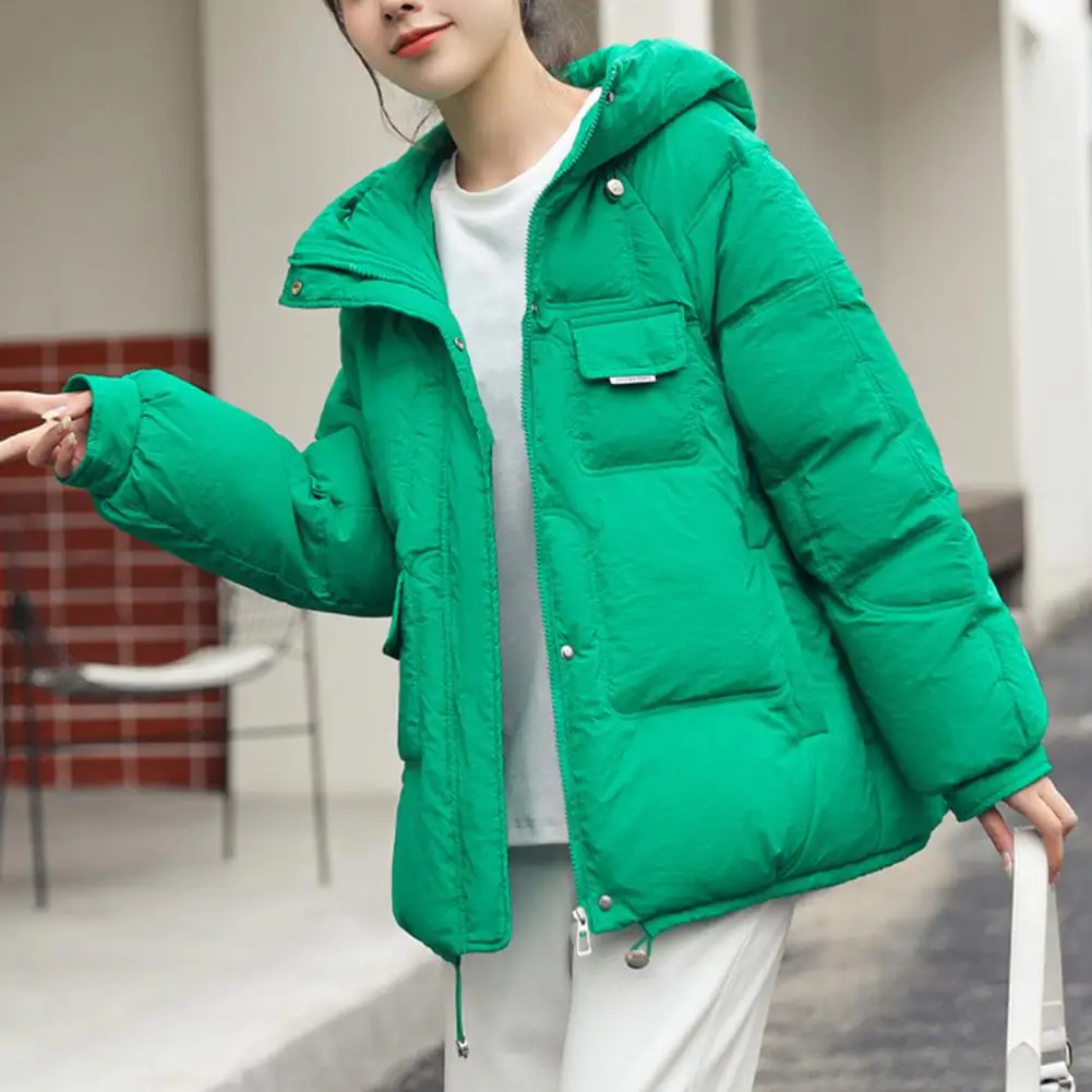 

Female Winter Hooded Parkas Coat Windproof Warm Casual Loose Outwear Women Winter Cotton Padded Jacket chaquetas Female Clothing