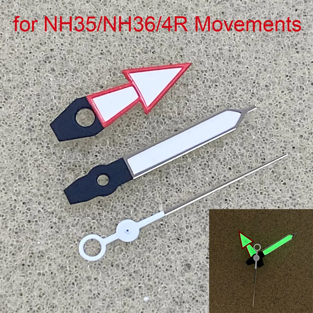 

Green Luminous NH35 Hands Pointers 3Pins Needle Watch Accessories for NH35/NH36/4R Movements