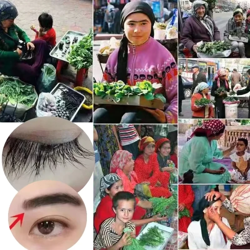 Usman Pure Grass Powder Usma Green Plant Anti-loss Nourishing Hair Root Hair Follicle Hairline Thick Eyebrows Eyelashes Makeup