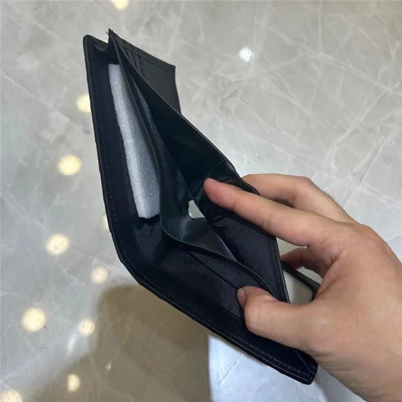 Authentic Exotic Alligator Leather Classic Black Men's Short Card Holders Genuine Real Crocodile Skin Male Small Bifold Wallet 6