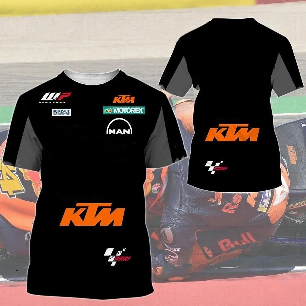 새로운 KTM 2026 LC4 여름 MotoREX MXGP KTM 팩토리 팀 저지 T14 그랑프리 WP 성인 캐주얼 티셔츠 Airoh