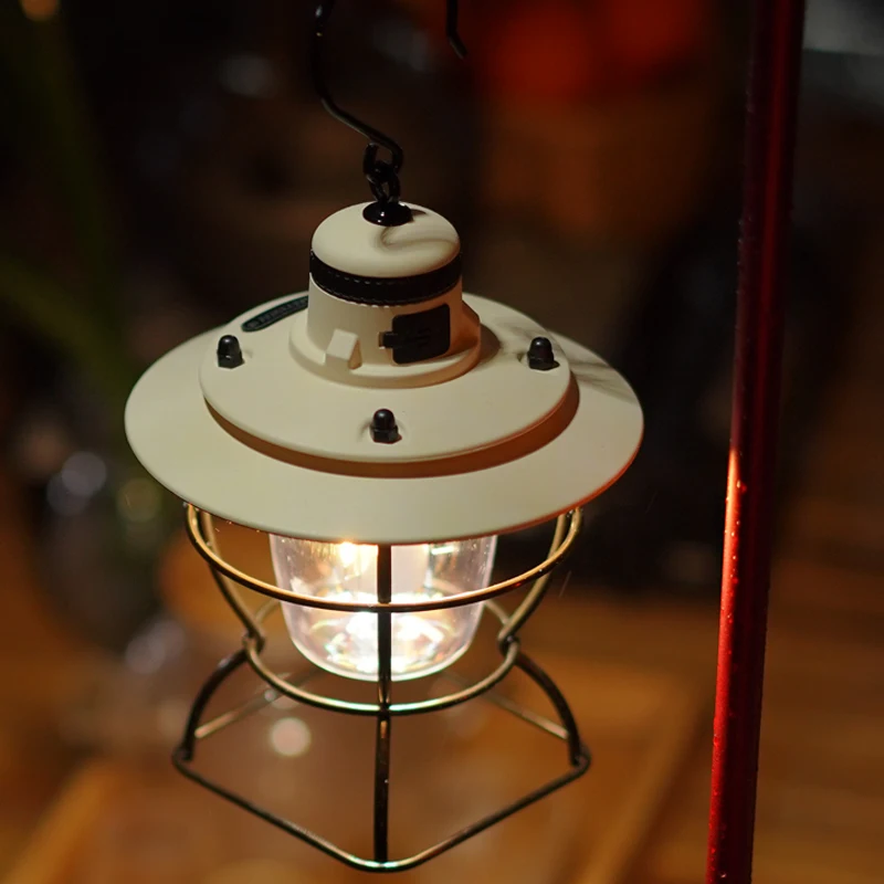 10000mAh Camping Portable Retro Lantern camping light portable lanterns camping lamp camping lantern Vintage Tent Lighting Lantern Decoration Waterproof Outdoor Garden Street Path Lawn Lamp