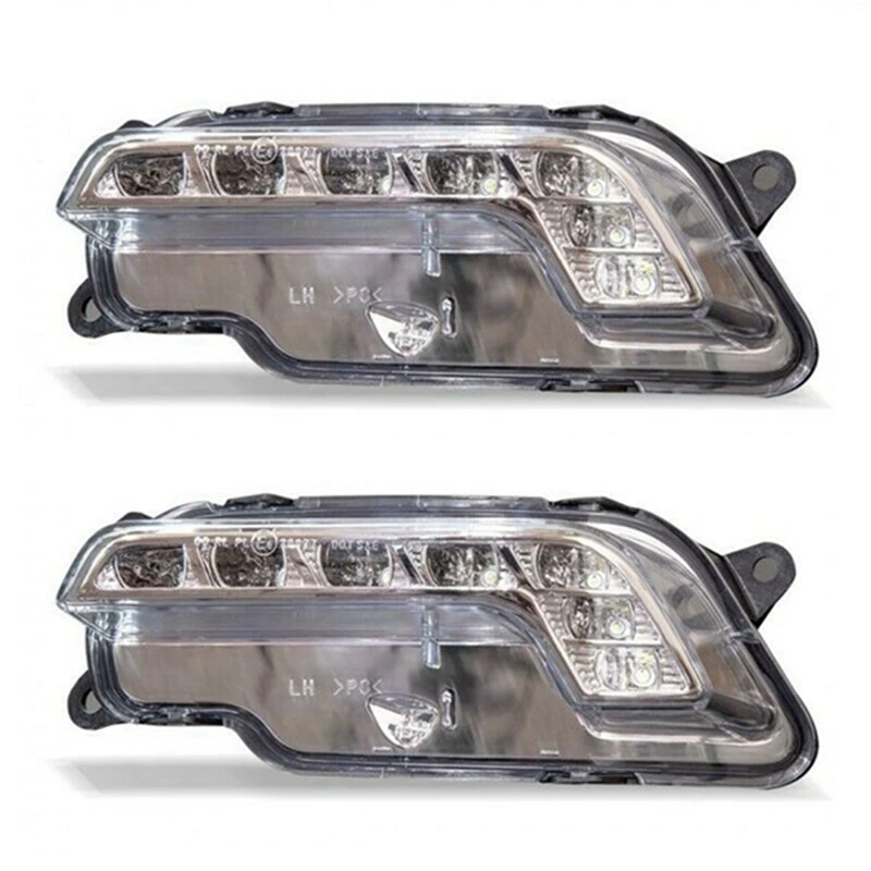 

2X Left Daytime Running Light LED Fog Lamps Driver For Mercedes W212 E300 E350 E500 E550 09-13 2128200756