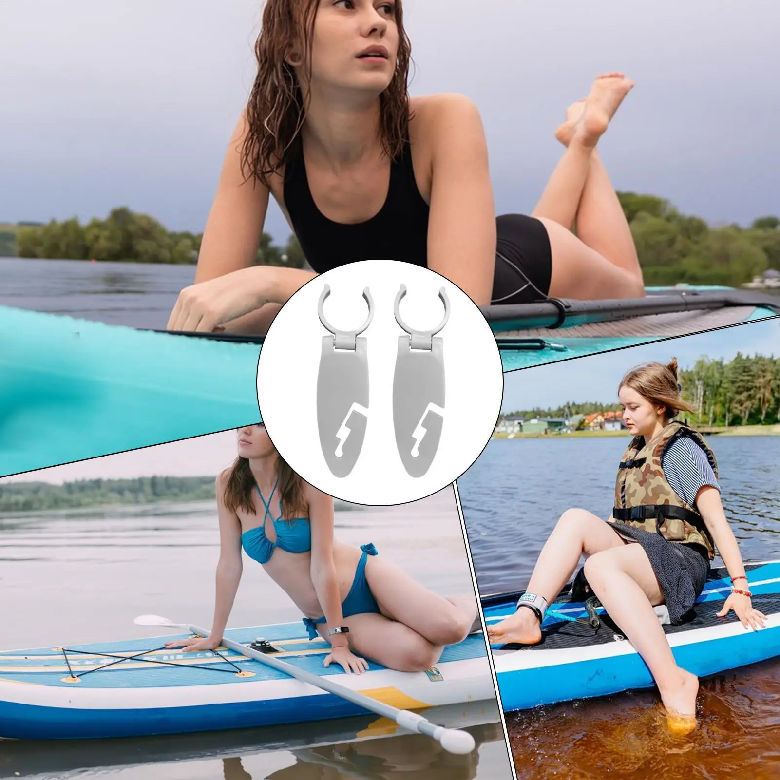 2PC Paddle Board Befestigen Clip Fix Clamp Für Paddle Board Erweiterbare Befestigungs Clips Wasser Sport Liefert – Detail 4