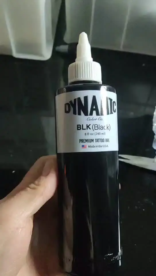 dynamic タトゥーインク　トリプルブラック 240ml 8oz 1本 Dynamic Tattoo Ink Triple Black - 8 oz. Bottle ダイナミック