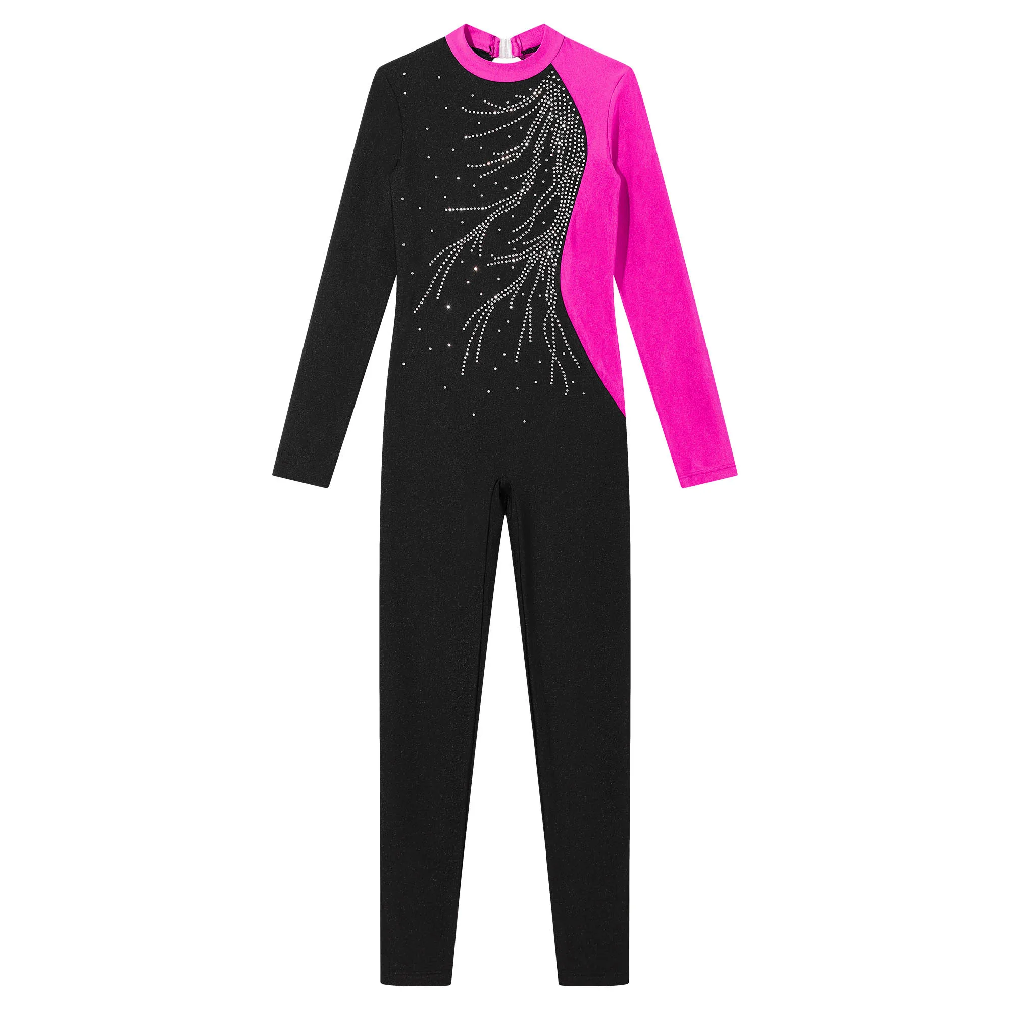 Kids Girls Long Sleeve Gymnastics Leotard Bodysuit Teens Gymnastics Jumpsuit for Girl Children Ballet Dance Costume Dancewear children dance leotards,gymnastics dancewear sets