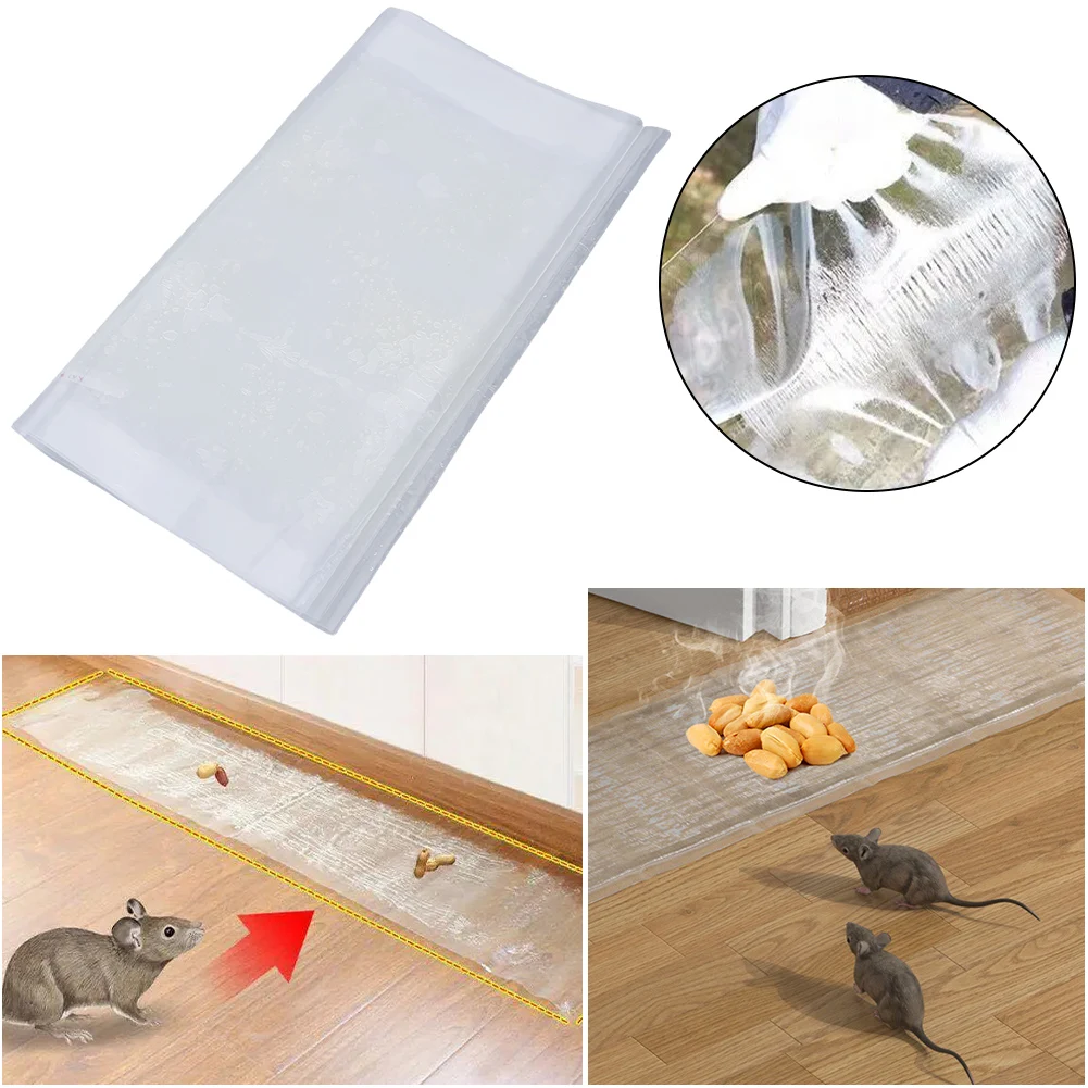 Mouse Catcher Trap Mouse Glue Traps Large Sticky Mouse Trap Strong Adhesive Sticky Glue Traps Snake for Home Outdoor Indoor Restaurant Office