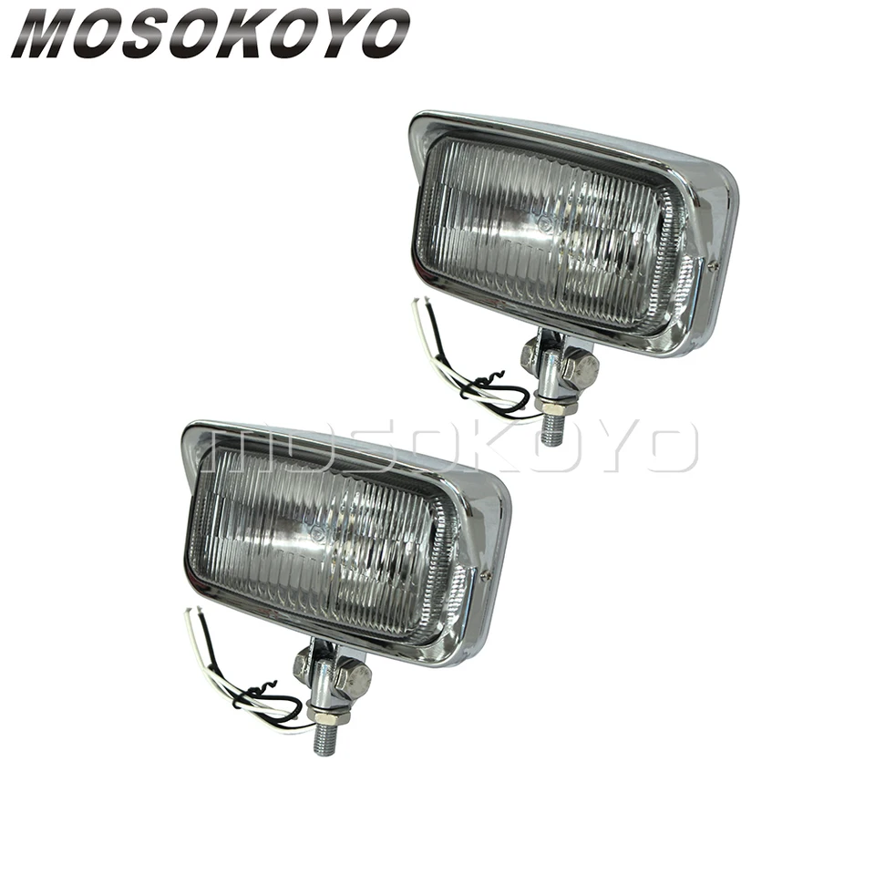 二輪車用デュアルヘッドライト,55W,1ペア,カスタム,ダブルヘッド