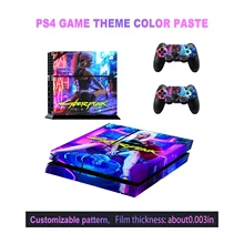 Cyberpunk Style skórka naklejka na konsolę Sony PlayStation 4 Joystick pokrowiec ochronny na PS4 naklejki na pady tanie tanio tmddotda CN (pochodzenie) PS4 Game Themed Color Stickers