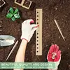 Wooden Plant Ruler Spacer Tool Seeder Planting Ruler With Holes And Plant Dibber Wooden Spacing Template Garden Ruler Gardening 2