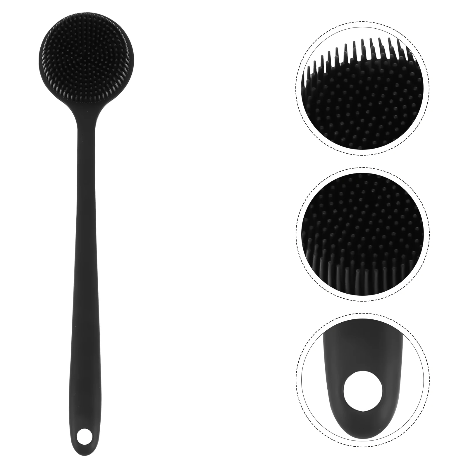 Silicone Long Handle Bath Brush Body Shower Scrubber Back Brushes