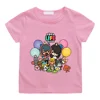 Girls/Boys Clothes Game Toca Boca and Gacha Life World Cartoon Graphic Printed T-shirt Kids Comfy Versatile Summer Short Sleeve 1