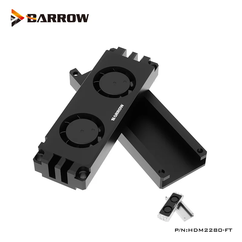 Dissipatore M.2 Barrow Con Display OLED Per SSD 2280/22110, Nero