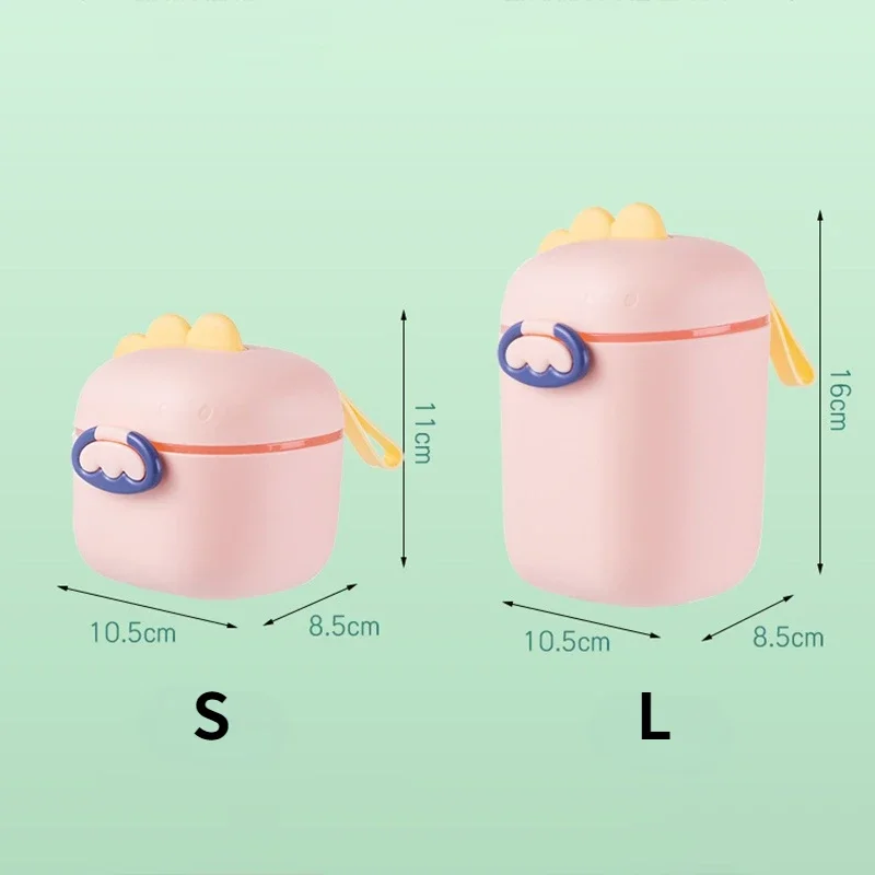 Dinosaur Baby Milk Powder Portable Large Capacity Milk Powder Snack Packaging Storage Can Box copo cosas para bebes