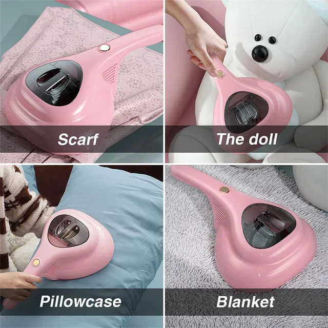 Nettoyeur Matelas UV Sans Fil Aspirateur Anti-acariens Liwankaqi - 14 Kpa - UV LED - 8000 Vibrations/min - Sans Fil USB-C Aspirateur Lit