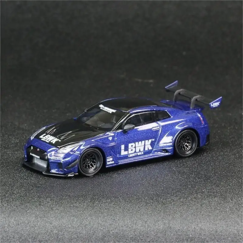 MINIGT LB-Works Nissan GT-R35 2台セット MINI GT 345 chase (used) LB WORKS Nissan GT-R R35 Type 2