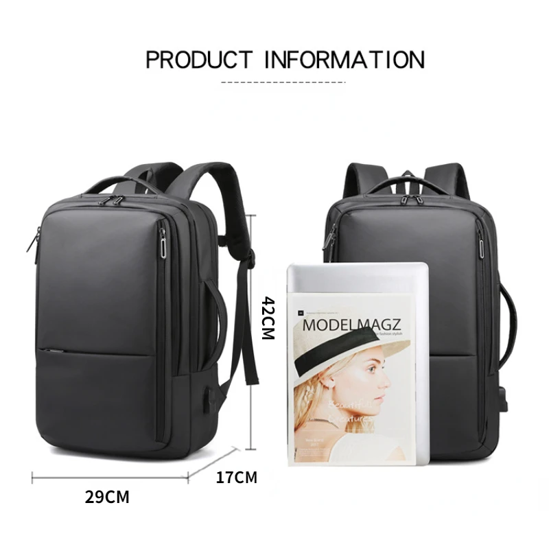 XIAOMI Men 15.6 Inch Laptop Backpack USB Notebook Backpack School Bag Travel Pack Double-Shoulder Rucksack For Male Female Women