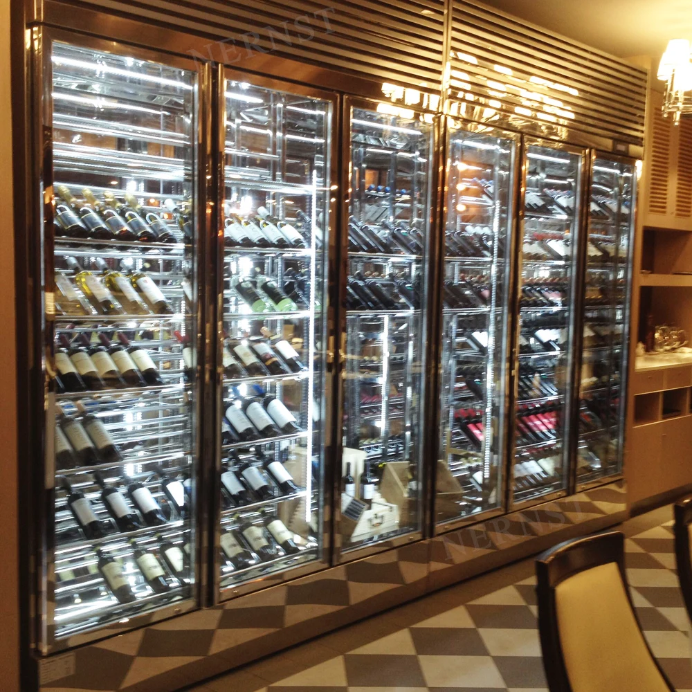 Wholesale High Quality Stainless Steel Electric Glass Display Wine Cellar Cooling Unit Fridge Refrigerator Red Wine Cooler - Image 5
