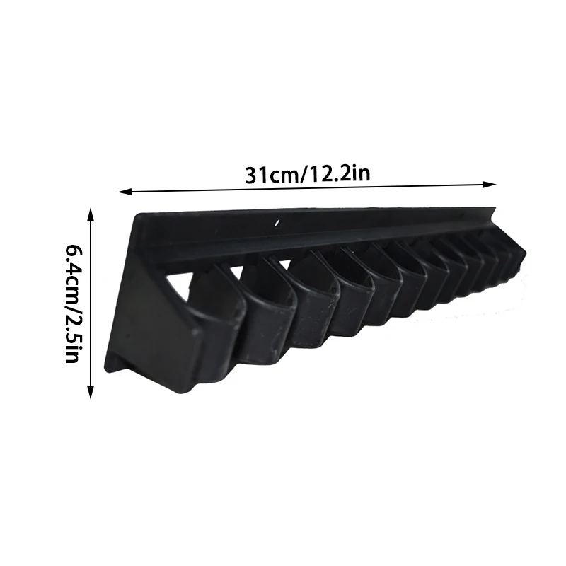 Wall Mounted Stables Horse Riding Whip Rack Holder Equestrian Riding Horse Equipment Accessories Bracket Holds Up To 12 Whips 6