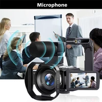 Цифровая фотокамера 8K, 48 МП, портативная DV камера с 18-кратным зумом, записывающее устройство, 3-дюймовый ЖК-дисплей с сенсорным экраном, портативная видеокамера для записи — изображение 3