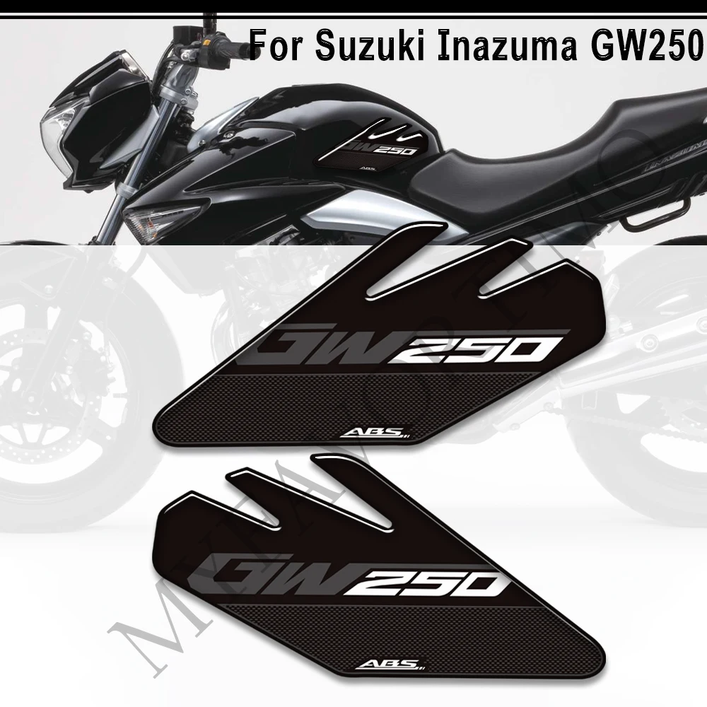 For Suzuki Inazuma GW250 GW 250 Motorcycle 3D Stickers Tank Pad Side Grips Gas Fuel Oil Kit Knee Decals Protection for suzuki inazuma gw250 gw 250 motorcycle 3d stickers tank pad side grips gas fuel oil kit knee decals protection