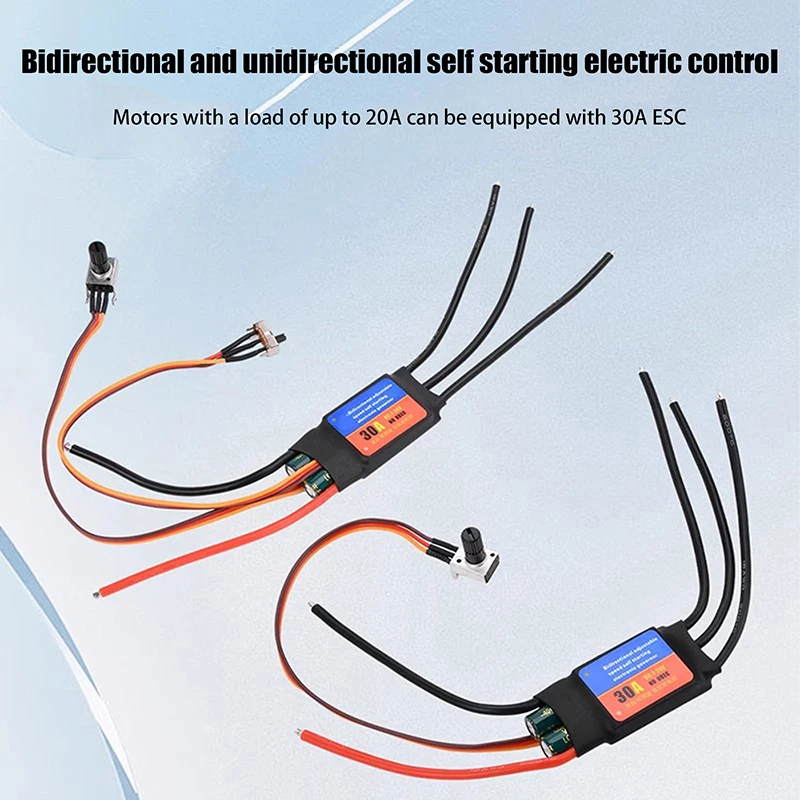 Contrôleur de vitesse réversible pour modélisme avec micro moteur ESC sans balais et carte de commande