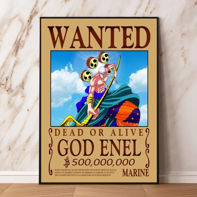 God Enel One Piece Enel Bounty Poster Skypeia Goro goro no mi Pullover  Hoodie for Sale by One Piece Bounty Poster