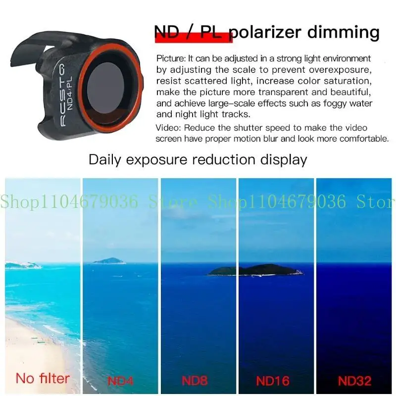 652F MINI 1 2 드론 카메라 렌즈 필터 UV CPL ND8 ND32 ND16..