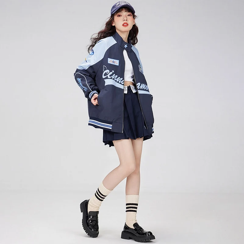 Cinnamonroll Wind Biker Punching Tops Loose Jacket anime