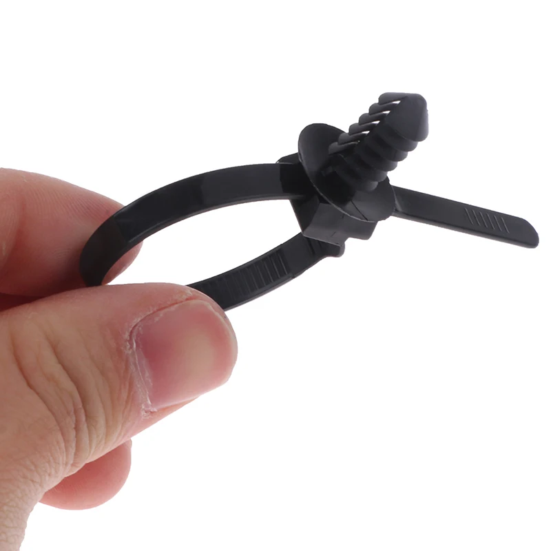Description Picture 4 of item10pcs Nylon Plastic Vehicle Motocycle Cable Tie Removable Threaded M6 M8 M10 Hole Retainer Clip Push Mount Auto Fasteners