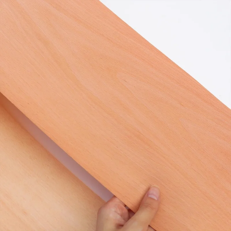 Red Mountain Beech Veneer Wood Veneer Furniture Wall panel Musical Instrument Decorative Surface W15cm T 0.2mm