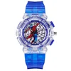 New Disney Spiderman Cartoon Children Watches Toy Flash Waterproof Sports Watch for Kids Girls Boy Quartz Wristwatch Child Clock 1