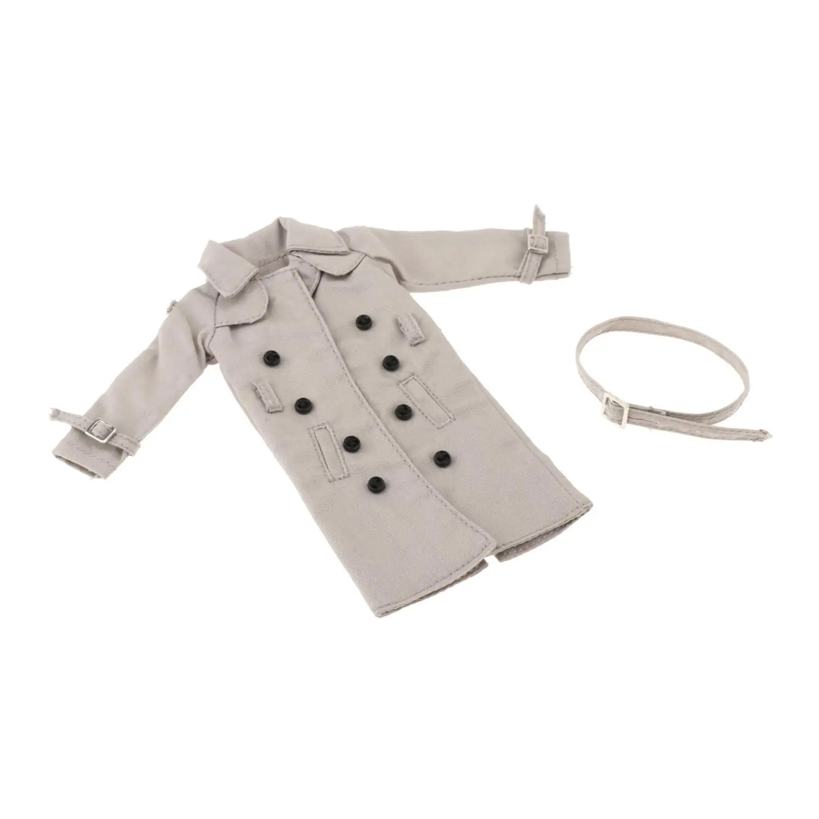 1/12 Scale Trench Coat, Action Figures Windbreaker Jacket,Dress Up for 6`` Action Figures