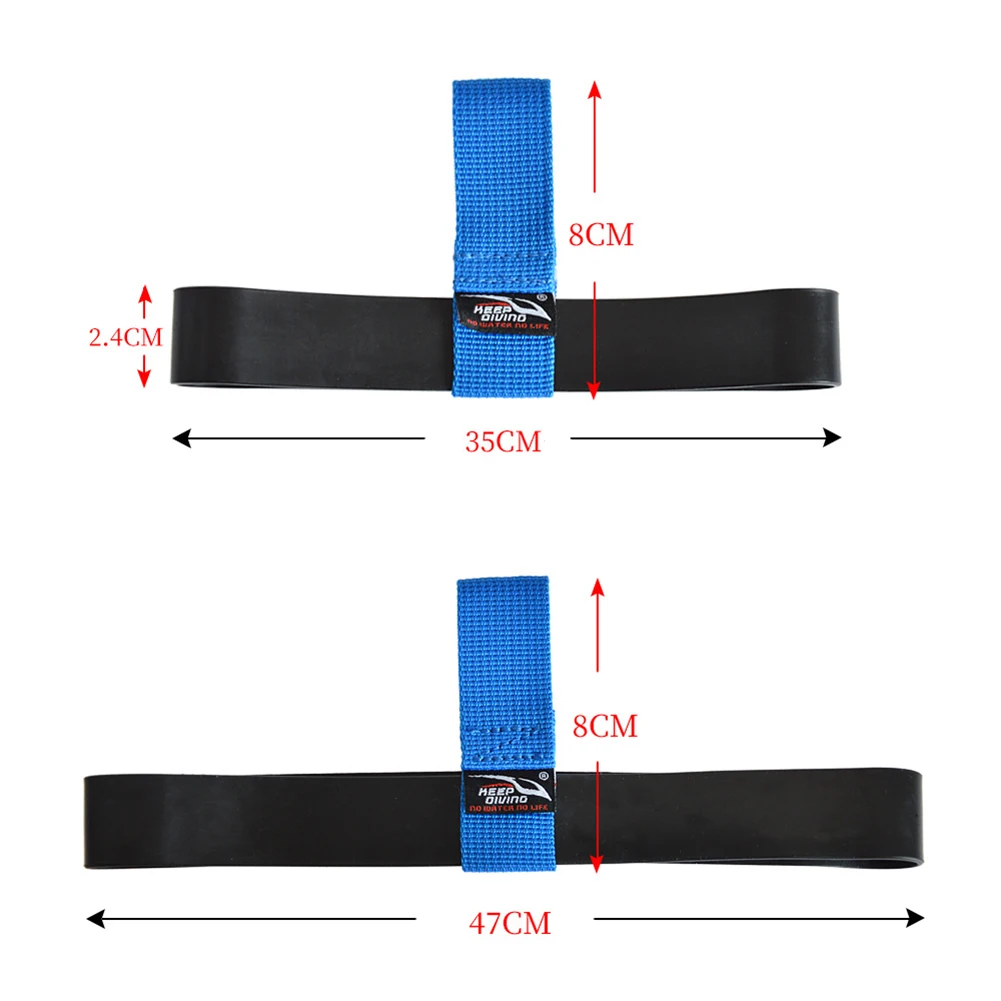 1pcs Diving Tank Cylinder Strap Multipurpose Diving Retainer Hose Retainer Rubber Strap 6L 11L DIY Multi-color Sewn Webbing Ring